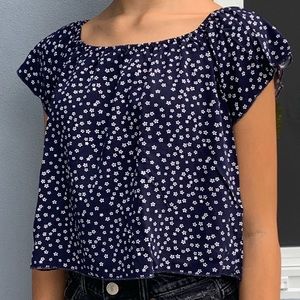 Forever 21 flower blouse